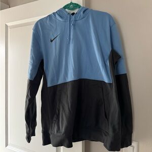 Nike Men's Blue and Black Hoodie